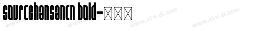 sourcehansancn bold字体转换